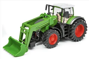 Trator Com Pá Na Frente 10 Cm Burago Farm Fendt 1050 Vario Com Pá Frontal Bburago 31631