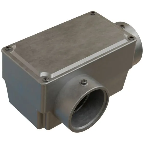 Caixa de Derivação Fixa Conduletzel sem Pintura Tipo LR de 1.1/2"" com Tampa - E012060065 - WETZEL