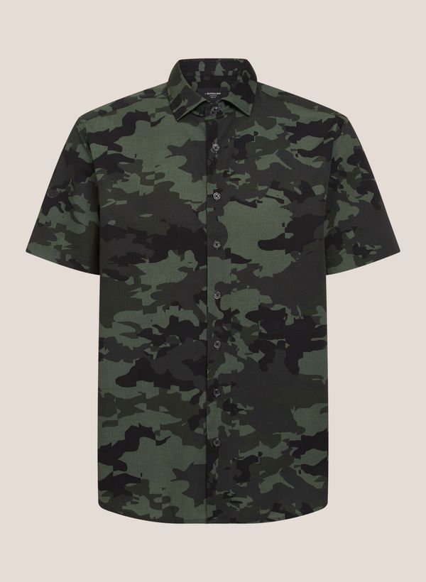 Camisa Slim Fit Camuflada Dudalina Masculina 1