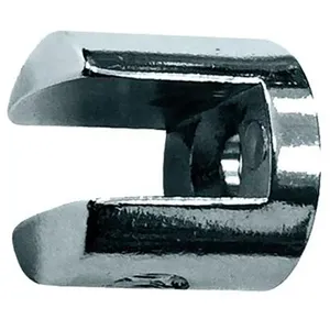 Suporte Curto Para Prateleira De Vidro 8mm Bemfixa 9012 Cromado Contém 2 Unidades (MP)