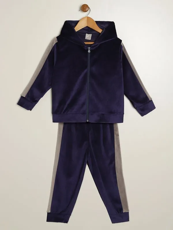 Conjunto Longo Plush Infantil Para Menino- MARINHO 1