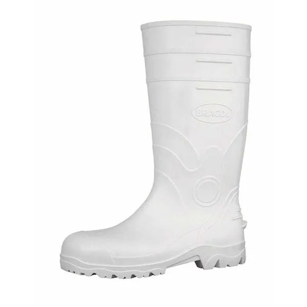 Bota de PVC Cano Longo Branca com Forro AcquaLev - BRACOL 41