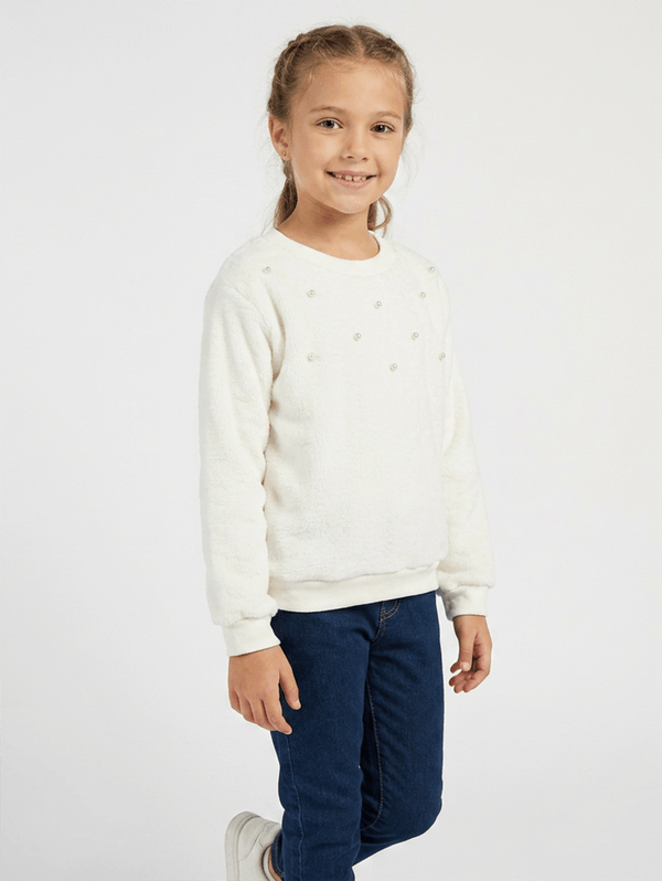 Blusão Infantil Para Menina - OFF WHITE 4