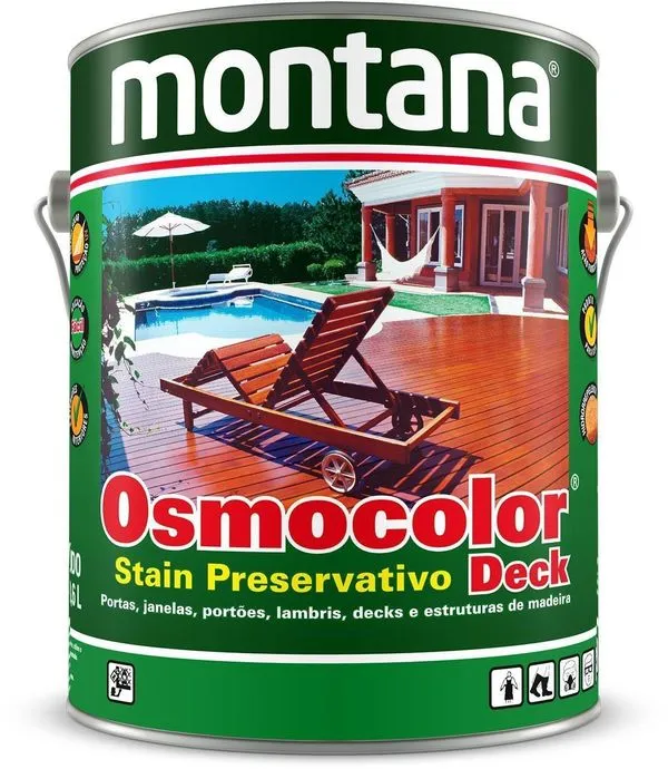 Stain / Verniz Osmocolor Deck Castanho 3,6L