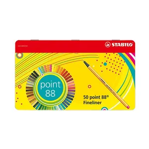 Caneta Hidrográfica Stabilo Point 88 Estojo Fine 0.4mm com 40 Unidades Cores Metálicas
