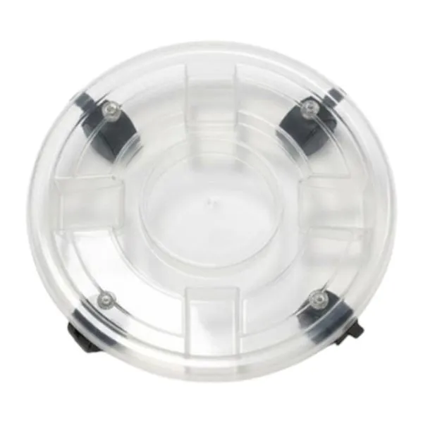 Base Para Vaso Decore Com Rodas Transparente 30x8cm (MP)
