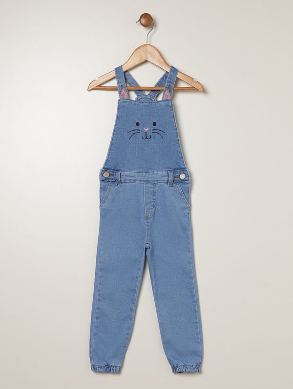 Jardineira Infantil Para Menina - AZUL 3