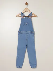 Jardineira Infantil Para Menina - AZUL 3