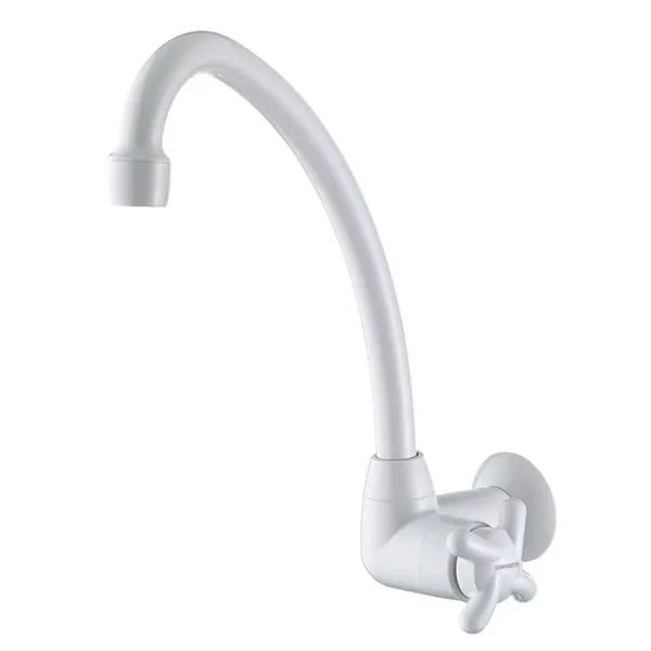 Torneira de PaTorneira de Parede para Cozinha Bica Alta Branca 1168 F34 - 7111003 - LORENZETTI