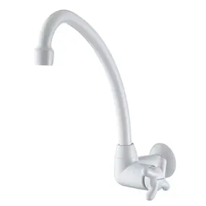Torneira de PaTorneira de Parede para Cozinha Bica Alta Branca 1168 F34 - 7111003 - LORENZETTI