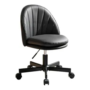 Cadeira de Escritório Gtracing Ergonômica e Giratória em Couro Preto A-BI