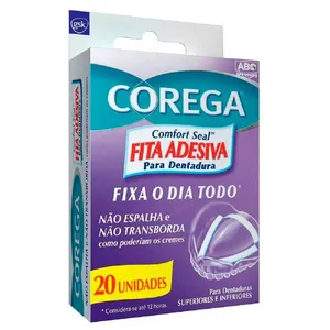 Fita Adesiva Para Dentadura Corega 20 Unidades