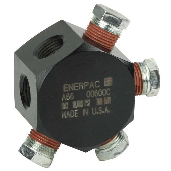 Manifolde sextavado 6 portas rosca 3/8" NPTF A-66 - ENERPAC