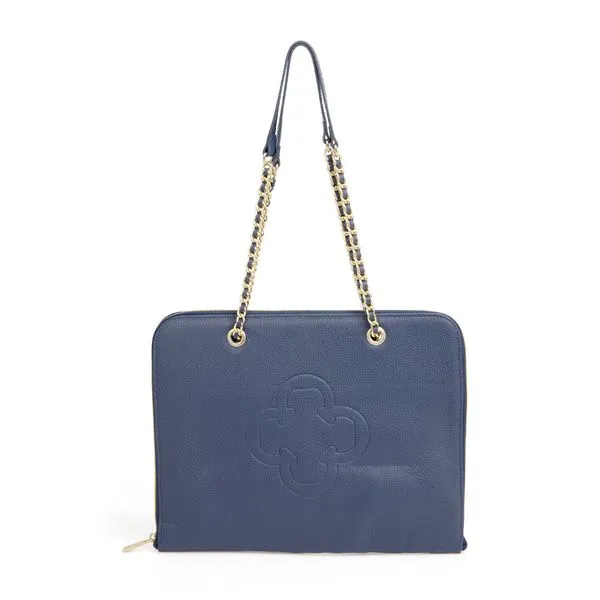 Pasta Notebook Couro Marinho Azzurro