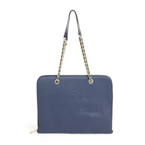 Pasta Notebook Couro Marinho Azzurro