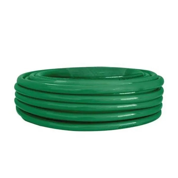 Mangueira Jardim Flexível 25 Metros Verde - Dtools, Bitola 7-16, Parede 1.5mm, Acompanha Esguicho
