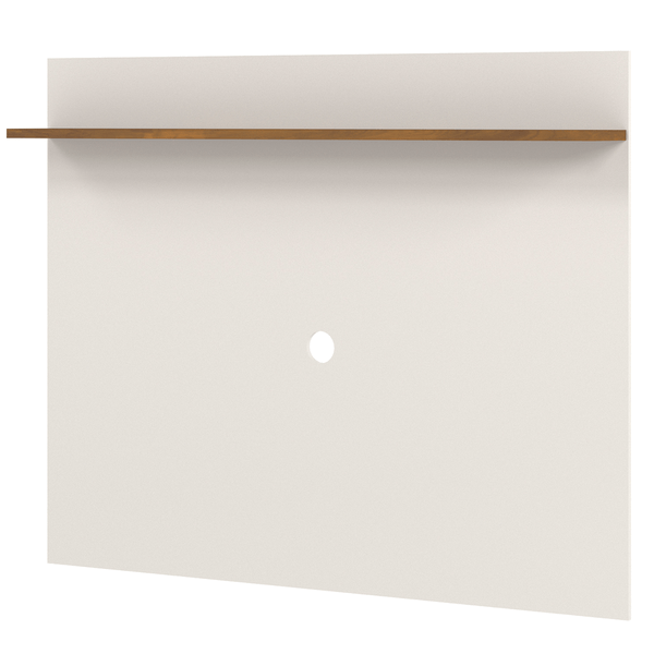 Painel para TV até 55'', MDF, 1 Prateleira - Vênus Off White / Madeira