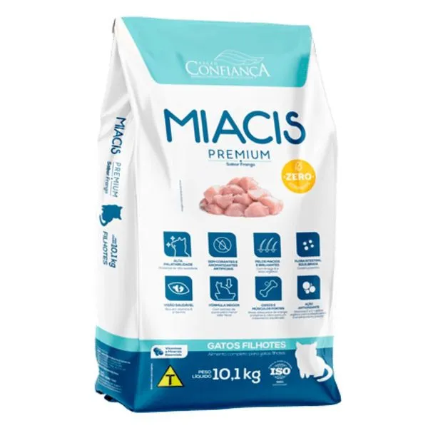 Ração Para Gatos Filhotes Miacis 10,1kg (MP)