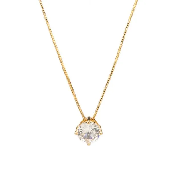Colar Milene Dourado com Zircônia Dourado Ajustável