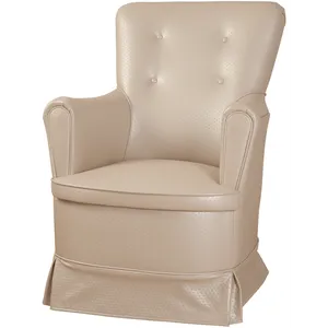 Poltrona com Balanço, Revestimento em Corino - Móveis Canaã Pérola 90150 Dourado