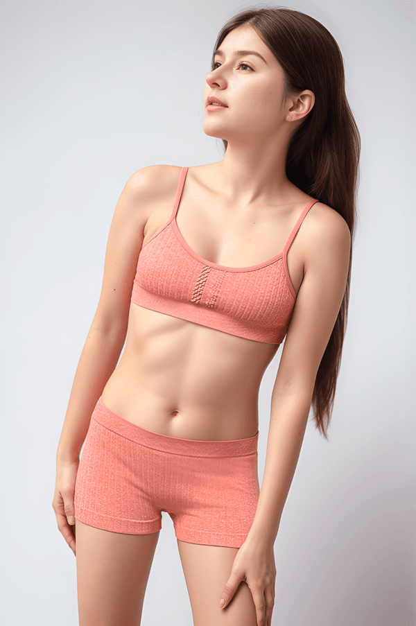 Calcinha Boxer Tricô Sem Costura Teen Feminina Lupo Tamanho: 12 | Cor: Telha
