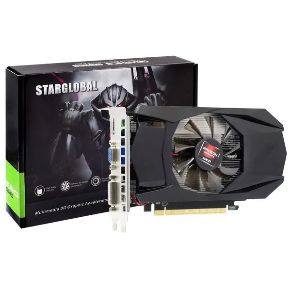 Placa de Vídeo Radeon HD7670 4GB DDR5 PCI Express 3.0 X16 com HDMI DVI e VGA Star HD7670-graphic Placa de Vídeo Radeon HD7670 4GB DDR5 para Jogos e Multimídia Star HD7670-graphic