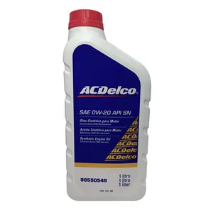 Óleo Lubrificante do Motor ACDelco SAE 0W20 100% Sintético API SN 1L