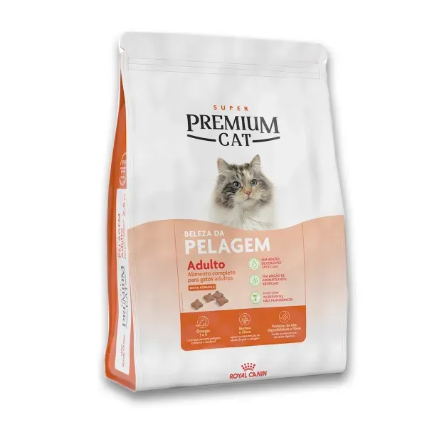 Ração Royal Canin Super Premium Cat Beleza da Pelagem para Gatos Adultos 10,1 kg