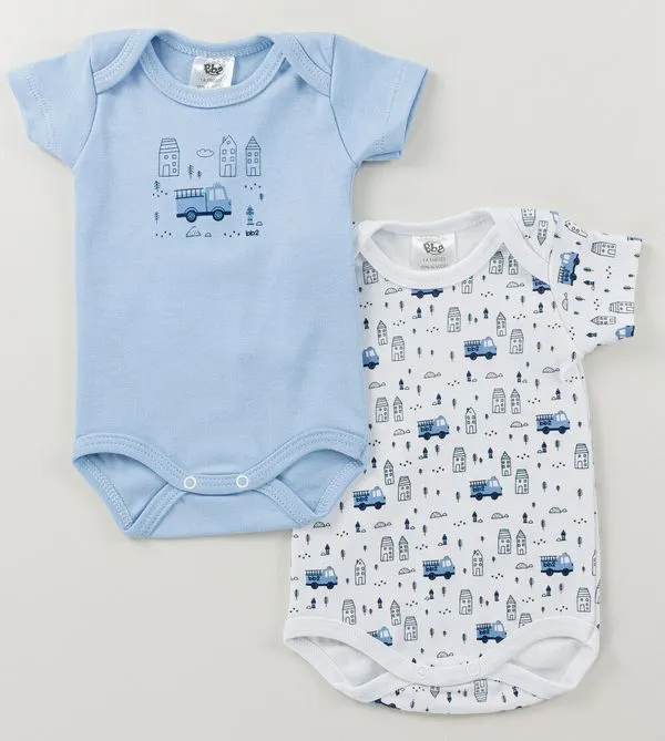 Kit Body Bombeiro Azul com 2 Unidades Azul - RN