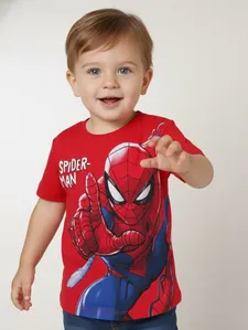 Camiseta Spider Man Infantil Para Menino - VERMELHO 3