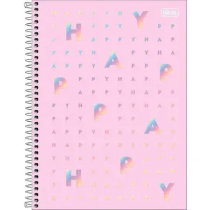 Caderno Tilibra Happy Universitário 16 Matérias 256 Folhas Sortido 305464
