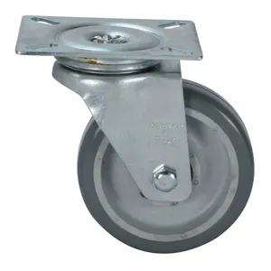 Rodízio giratório 5" de resina termoplástica cinza GL 514 BPN - SCHIOPPA