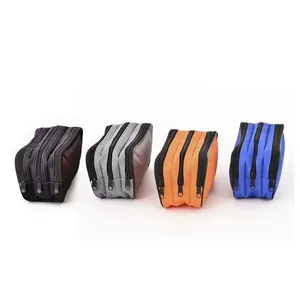 Estojo Escolar Masculino 3 Zíperes Cores Sortidas 21,5x10x9cm WPE00764 - Win Paper