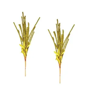 Galho Permanente Artificial Sorgo Tok Da Casa Kit C- 2un