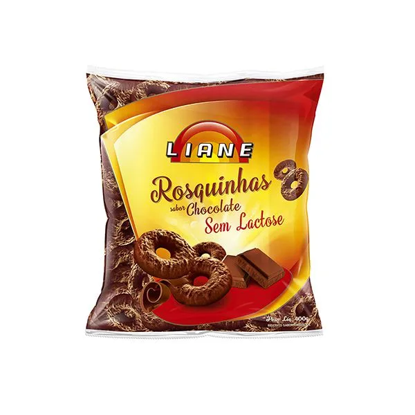 Rosquinhas De Chocolate Sem Lactose Liane 280g