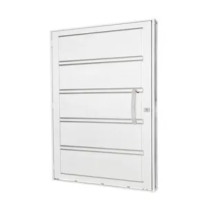 Porta Aço Postigo Elo Com Vidro Liso Esquerdo 83X215X12 Qualitysol Branco Ramassol
