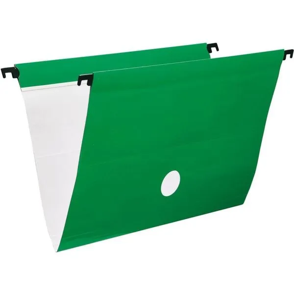 Pasta Suspensa Dello Delloplus Haste Plast Plastificada 275g-m2 com Visor e Etiqueta Verde Pasta Suspensa Dello Delloplus Haste Plast Plastificada 275g-m2 Verde