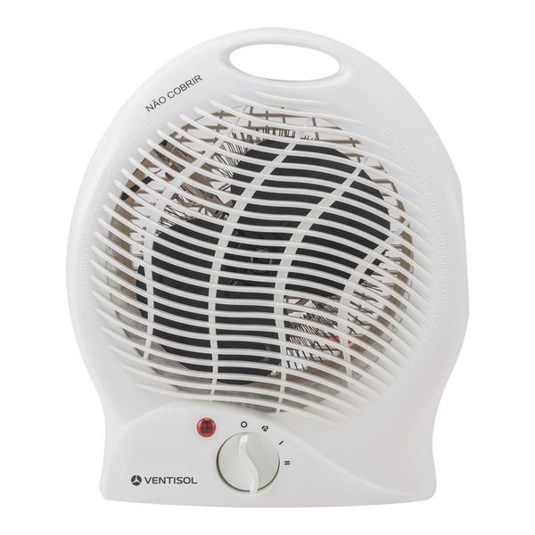 Aquecedor de Ar Elétrico Portátil Ventisol A1-01 Branco 127V