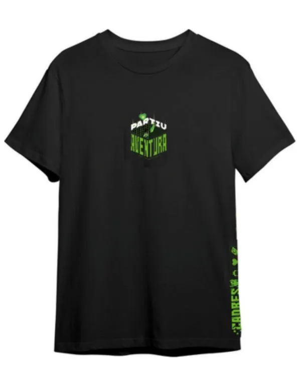 Camiseta Algodão Cadres Partiu Aventura 14 / Preto