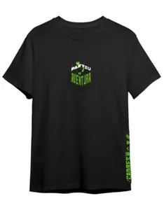 Camiseta Algodão Cadres Partiu Aventura 10 / Preto