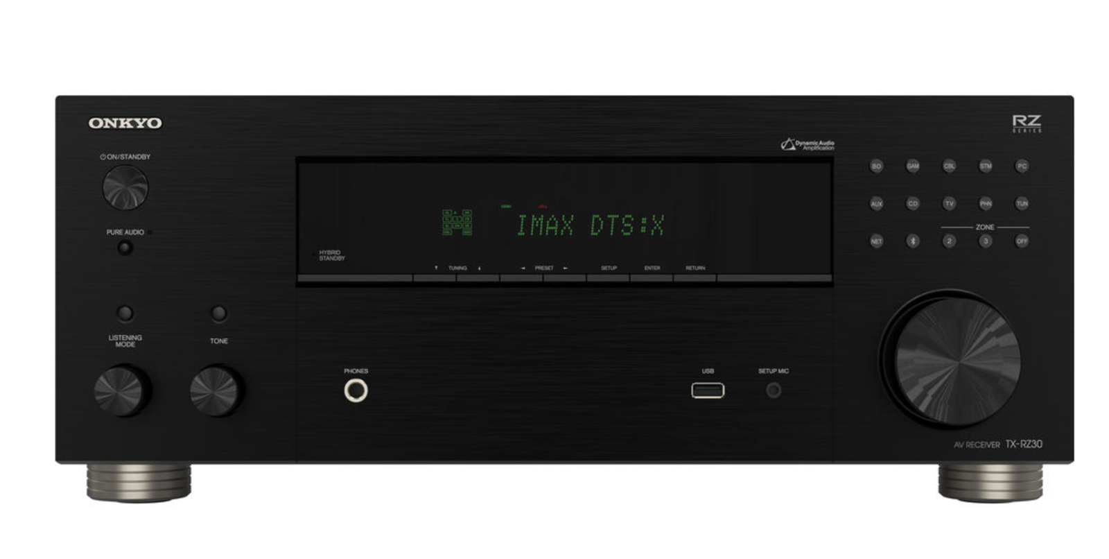 Onkyo TX-RZ30 Receiver A/V 9.2 Canais com Streaming e Suporte a 8K Preto- 120v