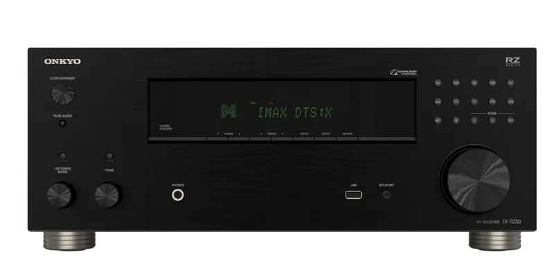 Onkyo TX-RZ30 Receiver A/V 9.2 Canais com Streaming e Suporte a 8K Preto- 120v