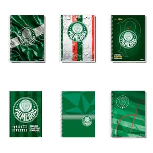 Caderno Universitário Capa Dura Palmeiras 10 Materias Sortidos 160 Folhas 284339 - Credeal
