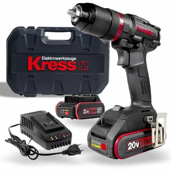 Furadeira De Impacto Kress Kuc30.1 20v 13mm Brushless