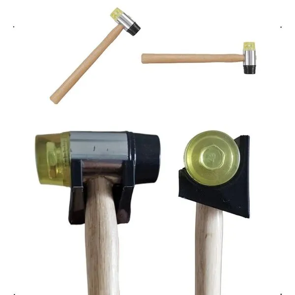 Martelo Intercambiável SU-MART2 Pontas de PVC Cabo de Madeira Ergonômico 35mm AB Mídia Martelo Intercambiável SU-MART2 Pontas PVC Cabo Madeira 35mm AB Mídia