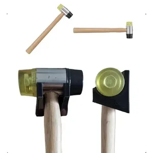 Martelo Intercambiável SU-MART2 Pontas de PVC Cabo de Madeira Ergonômico 35mm AB Mídia Martelo Intercambiável SU-MART2 Pontas PVC Cabo Madeira 35mm AB Mídia