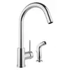 Torneira ARE-MC01 Misturador De Cozinha Bica Fixa e Jato Lateral Cromado Inox