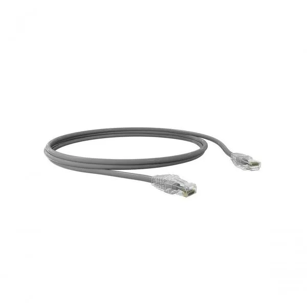 Patch Cord Cat5e 2.5M Cinza T568A 35104011 para Rede Até 1000 MBPS com Conectores RJ-45 Banhados a Ouro Furukawa Patch Cord Cat5e 2.5M Cinza T568A 35104011 para Rede Até 1000 MBPS com Contatos Banhados a Ouro