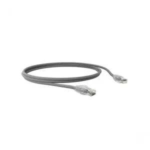 Patch Cord Cat5e 2.5M Cinza T568A 35104011 para Rede Até 1000 MBPS com Conectores RJ-45 Banhados a Ouro Furukawa Patch Cord Cat5e 2.5M Cinza T568A 35104011 para Rede Até 1000 MBPS com Contatos Banhados a Ouro