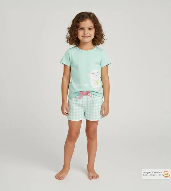 Conjunto Pijama Sonhe Mais Verde - 1
